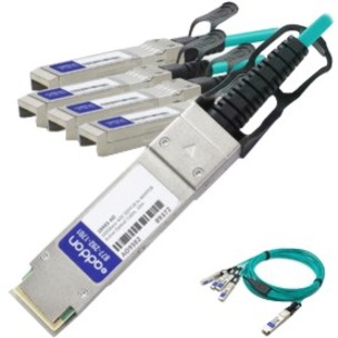 AddOn Extreme Networks&reg; 10443 Compatible TAA Compliant 100GBase-AOC QSFP28 to 4xSFP28 Active Optical Cable (850nm, MMF, 10m)