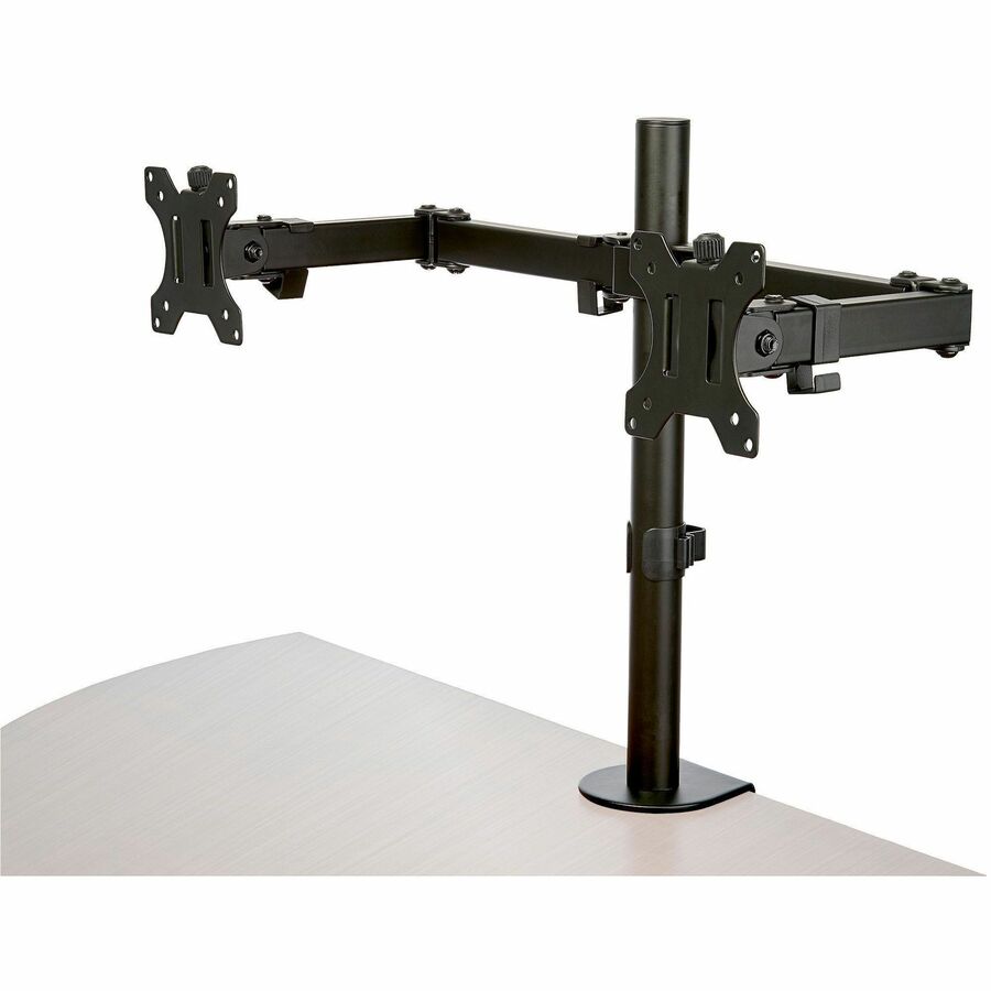 VESA 75X75/100X100 DESK MOUNT DUAL MONITOR ARM SUPPORTS DISPLAYS UP TO 32 INCH (