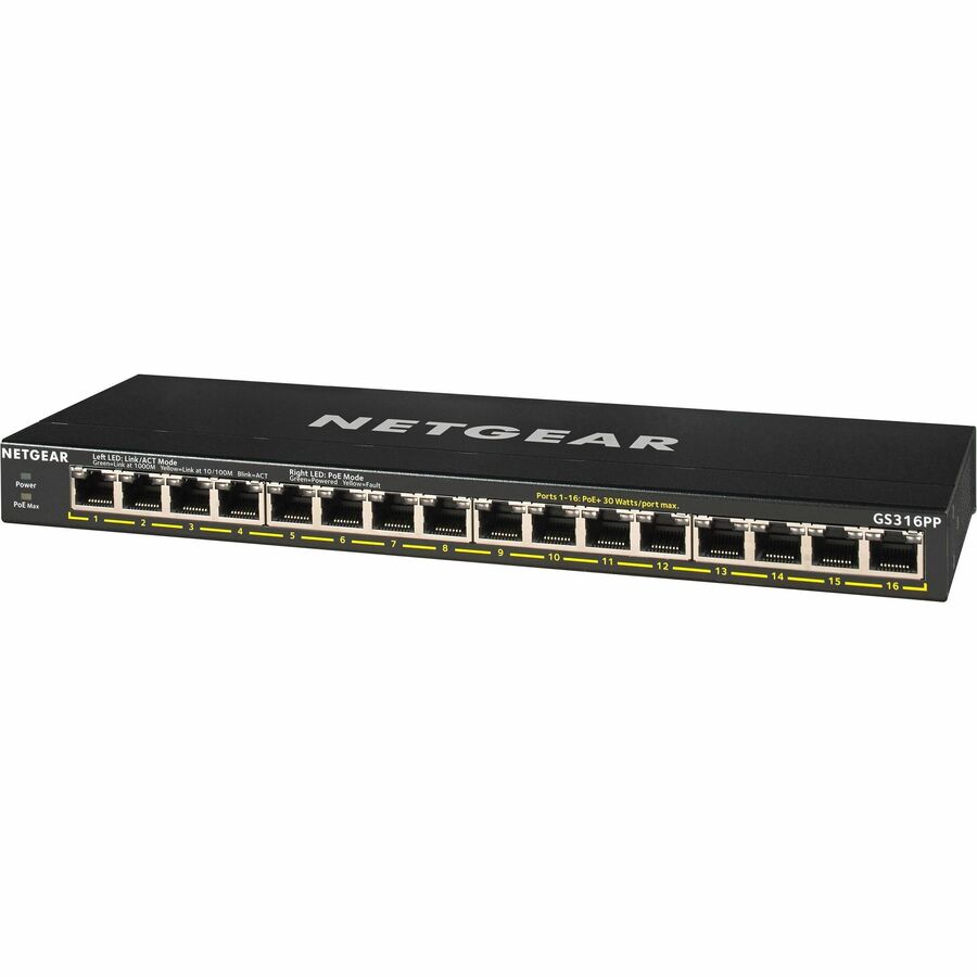 SWITCH - GS316PP - DESKTOP - WIRED - 1GBPS - NETWORKING / PORTS QTY: 16 - GIGABI