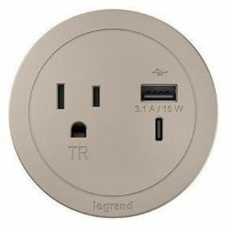 ROUND FPC, 1 OL, USB, NICKEL, 10FT