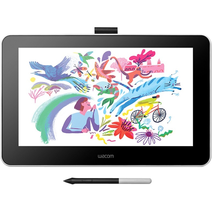 Wacom One Pen Display - Graphics Tablet - 13.3" - 11.60" (294.64 mm) x 6.50" (165.10 mm) Cable - 4096 Pressure Level - Pen - HDMI - Mac, PC