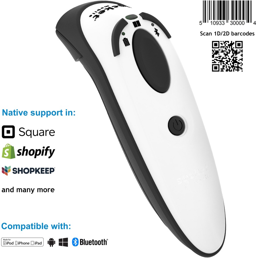 DURASCAN D740, PERFORMANCE BARCODE READER, WHITE