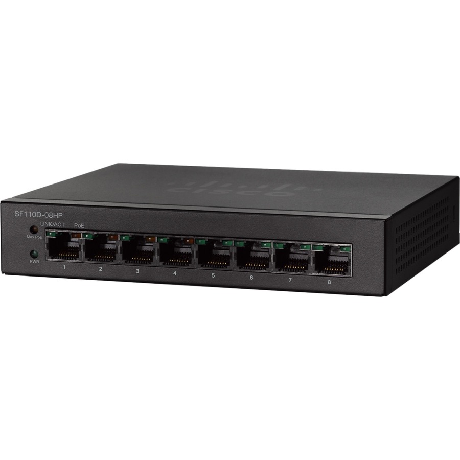 SF110D-08HP 8-PORT 10/100 POE DESKTOP SWITCH REMANUFACTURED