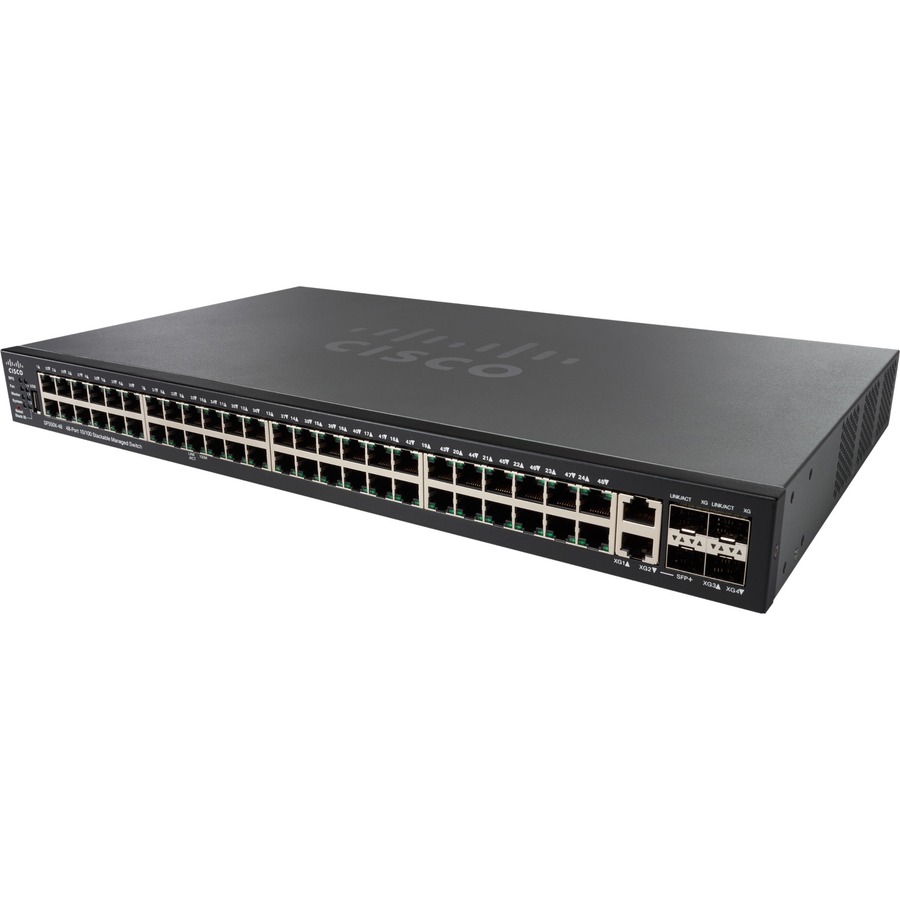 CISCO SF550X-48P 48PRT 10/100POE STACKABLE SW REMANUFACTURED