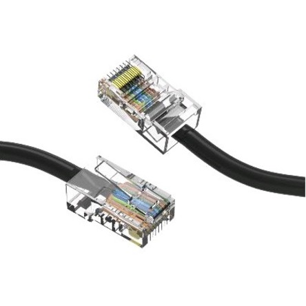 LYNN CHOICE SERIES 25FT CAT5E ETHERNET CABLE - NON-BOOTED - BLACK