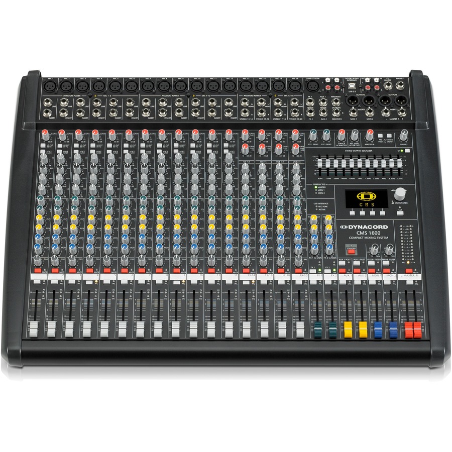 12 MIC/LINE PLUS 4 MIC/STEREO LINE CHANNELS