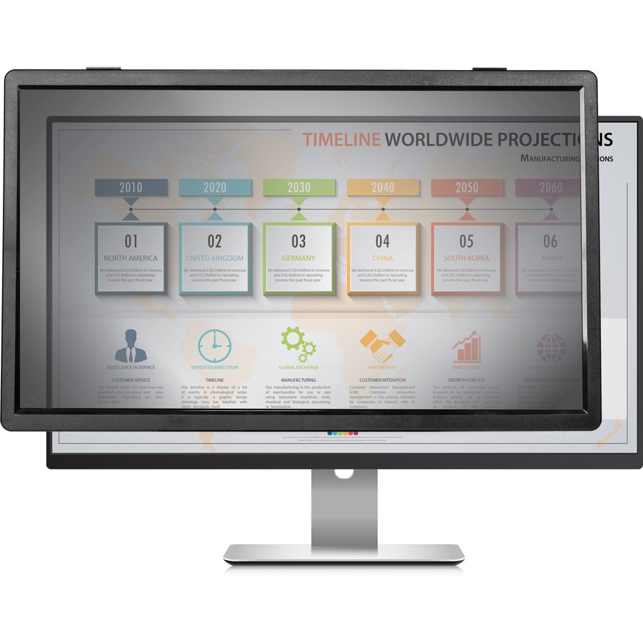 PRIVACYVIEW 24IN FRAMED WIDESCREEN MONITOR PRIVACY SCREEN FILTER - FOR 24 IN MON