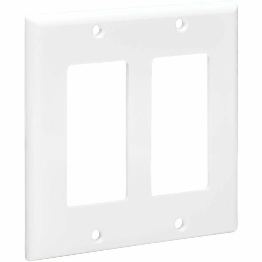 Eaton Tripp Lite N042D-200-WH Double-Gang Faceplate, White | Decora