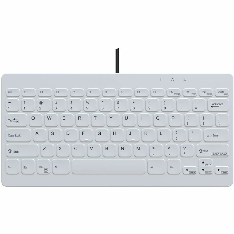 WHITE, 78 KEY, LOW PROFILE WASHABLE, USB