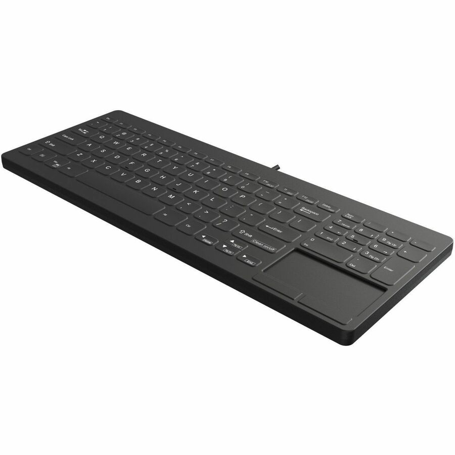 BLK, 95 KEY, LOW PROFILE WASH, TOUCHPAD