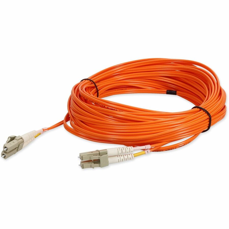 AddOn 11m LC to LC Orange OM4 Duplex OFNR (Riser-Rated) Fiber Patch Cable