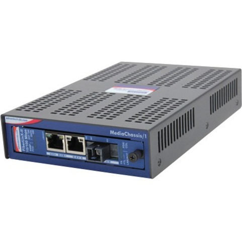 INTELLIGENT MODULAR 1-SLOT MEDIA CONVERTER CHASSIS, AC POWER