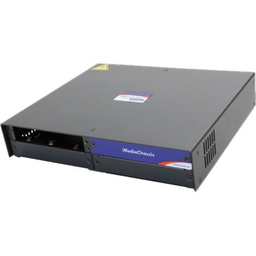 INTELLIGENT MODULAR 3-SLOT MEDIA CONVERTER CHASSIS, 2 DC POWER