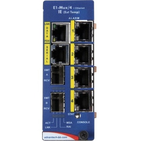 INTELLIGENT MODULAR MEDIA CONVERTER, WIDE TEMP, E1MUX, SFP