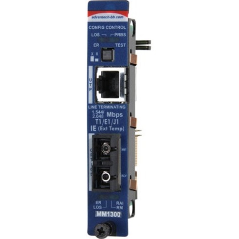 INTELLIGENT MODULAR MEDIA CONVERTER, WIDE TEMP, DS1, MULTI-MODE 1300NM, 40KM, ST