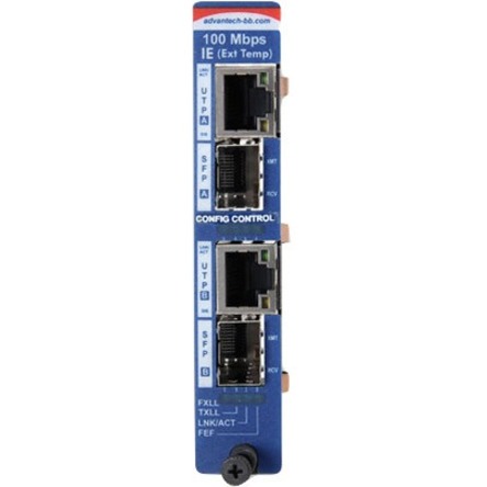 INTELLIGENT MODULAR MEDIA CONVERTER, WIDE-TEMP. 100MBPS, SFP