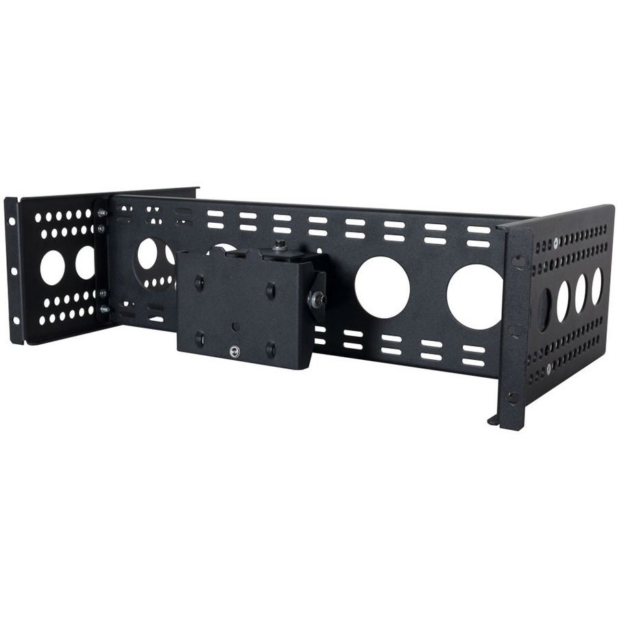 UNIVERSAL PIVOT RACK MOUNT MONITOR BRACKET. FOUR WAY PIVOT ARM, ADJUSTABLE MOUNT