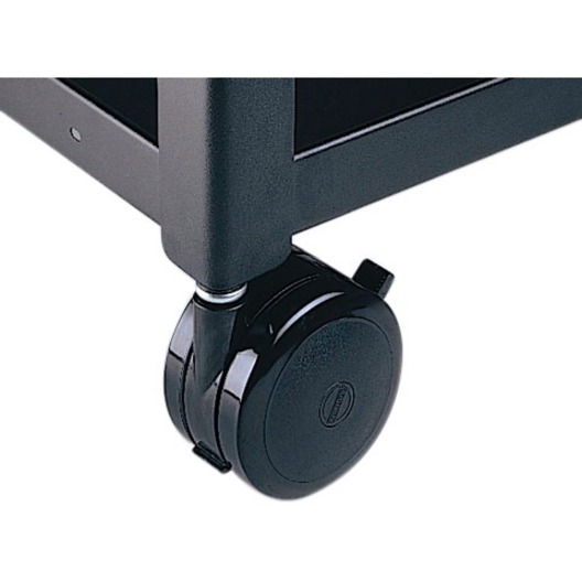 5 HARD RUBBER CASTER SET, 2 LOCKING