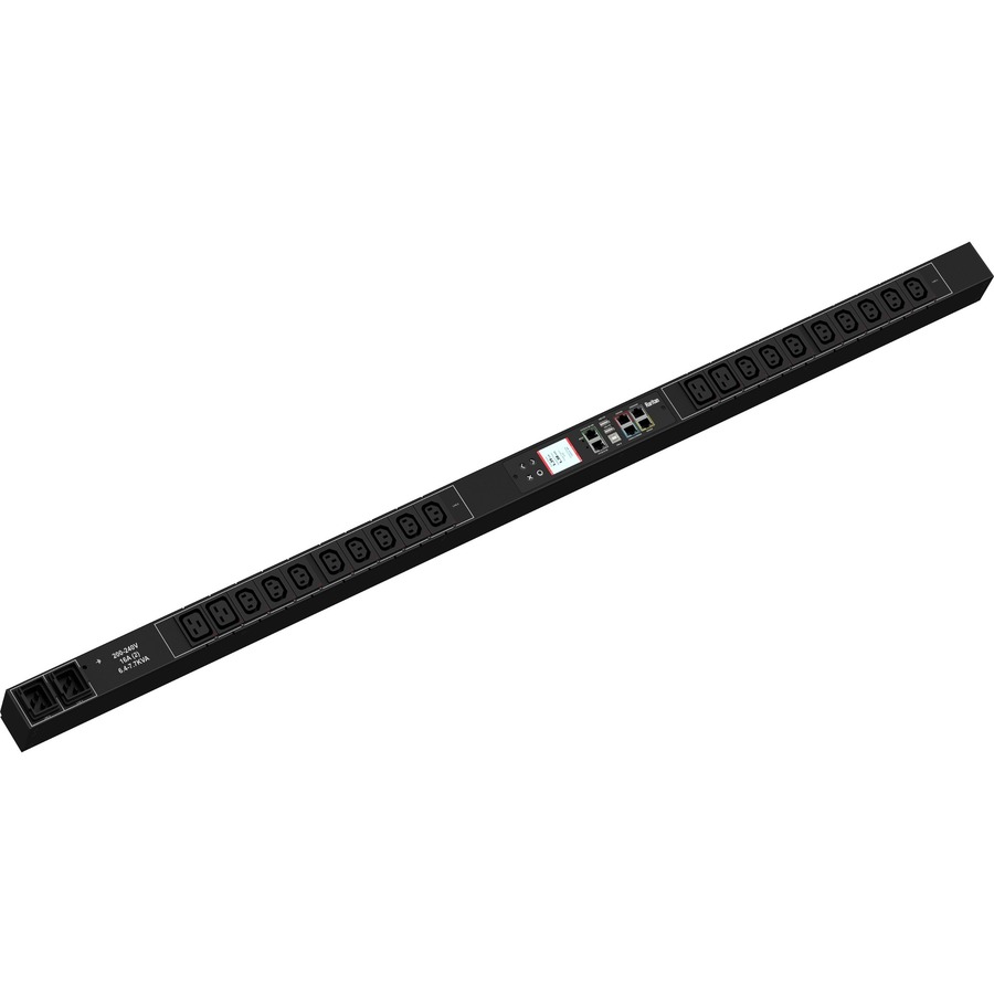 1PH, 208V AC, 20A 16A RATED 20 OUTLETS 16X C13, 4X C19; PLUG NEMA L6-20P BOTTOM-