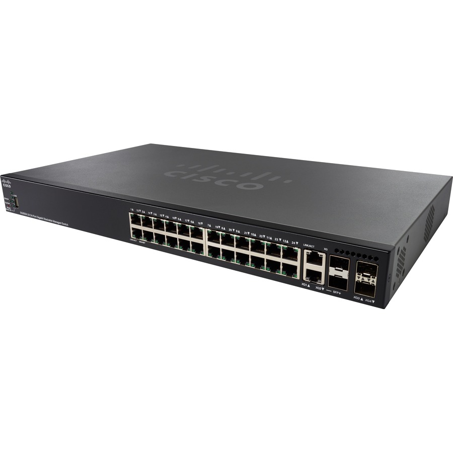 CISCO SG350X-24 24-PORT GIGABITSTACKABLESWITCHREMANUFACTURED