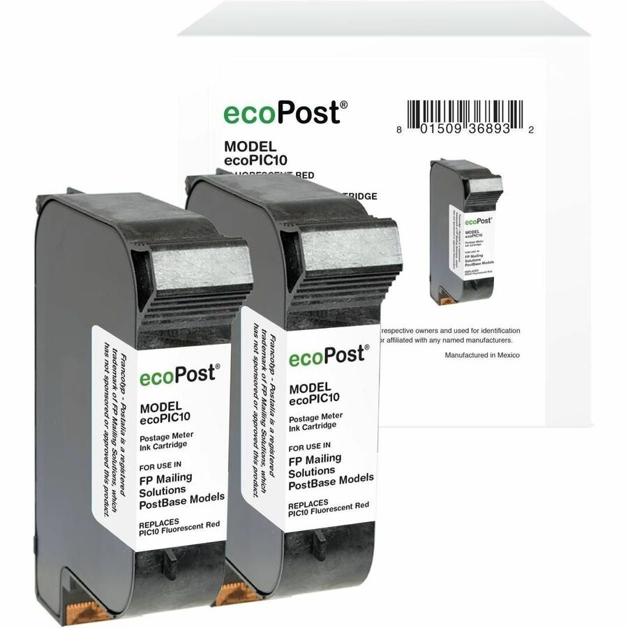 ECO FP PIC 10 POSTAGE RED 2PK