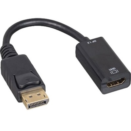 Axiom Displayport Male to Hdmi Female Adapter (Black) - Dpmhdmifk-Ax