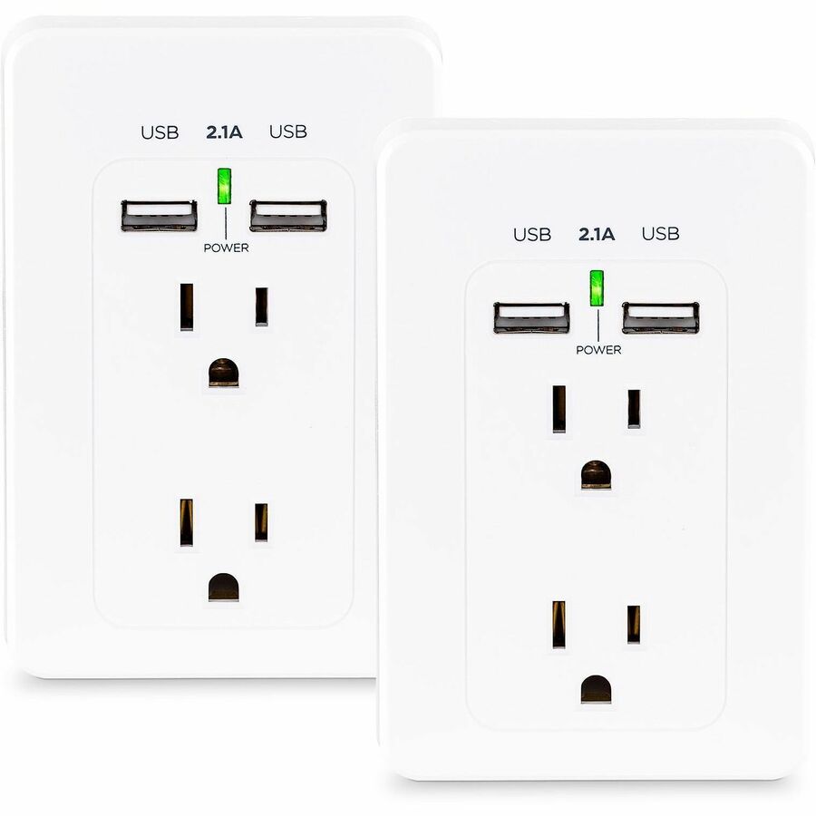 2outlet, WallTap with 2 USB