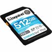 Kingston Canvas GO! Plus  512GB UHS-I Class 10 U3 V30 SDXC - Up to 170MB/s Read , 90MB/s Write (SDG3/512GBCR)