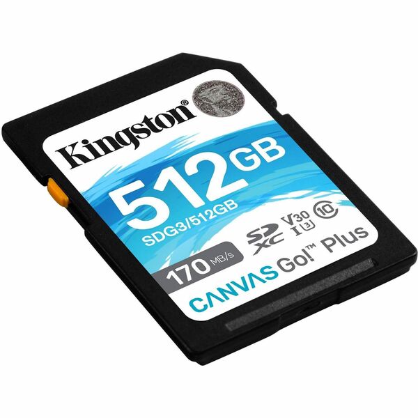 Kingston Canvas GO! Plus  512GB UHS-I Class 10 SDXC