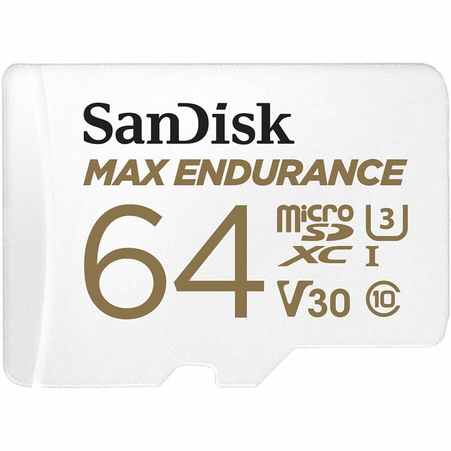 SANDISK MAX ENDURANCE MICROSD CARD UHS-I 64GB MICROSD 100MB/S(R) / 40MB/S(W)