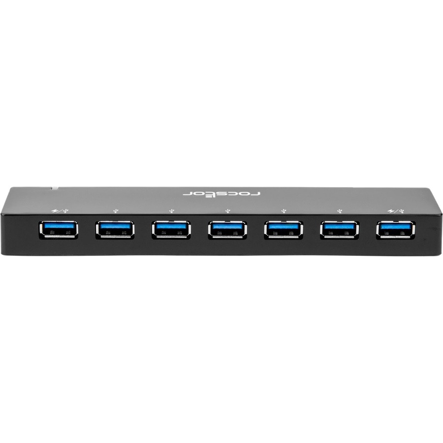 7-PORT USB 3.0 HUB WITH TWO FAST-CHARGE PORTS - 2 X 2.4A PORTS - TOTAL 7 USB TYP