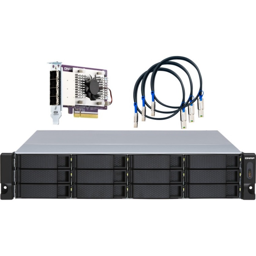 12-BAY 2U RACKMOUNT SATA JBOD E EXPANSION UNIT REDUNDANT PSU