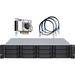 Qnap TL-R1200S 12-Bay SATA JBOD 2U Rackmount Expansion Unit - for select NAS Server (TL-R1200S-RP-US)