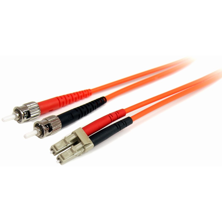 StarTech 5m Multimode 62.5/125 Duplex Fiber Patch Cable LC - ST - LC Male - ST Male - 16.4ft - Orange (FIBLCST5)