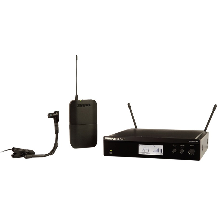 INSTRUMENT SYSTEM WITH (1) BLX4R WIRELESS RECEIVER, (1) BLX1 BODYPACK TRANSMITTE