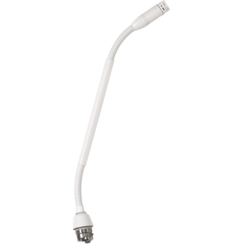 CONDENSER GOOSENECK MICROPHONE, WHITE, 25.4 CM (10), WITHOUT CAPSULE AND SURFACE