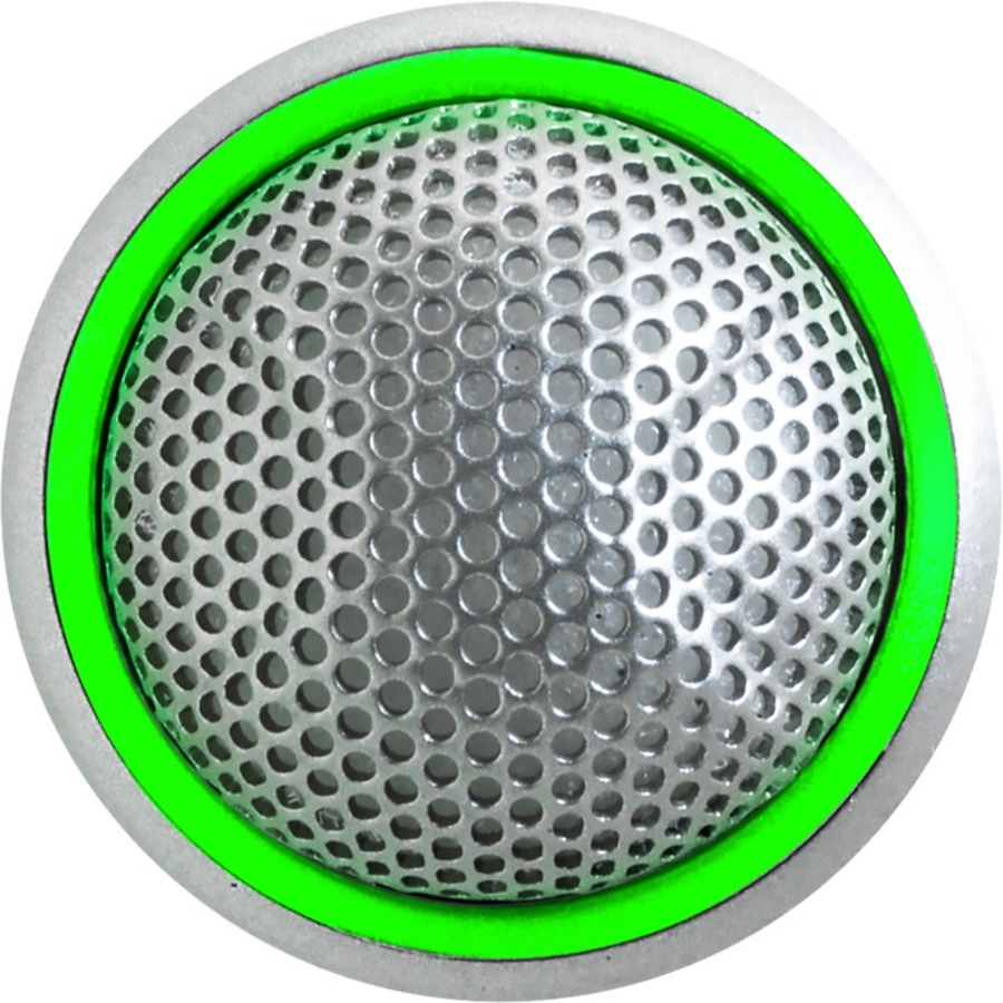 ROUND MINIATURE BOUNDARY MICROPHONE, BI-DIRECTIONAL, LED LIGHT RING, 5-PIN XLR,