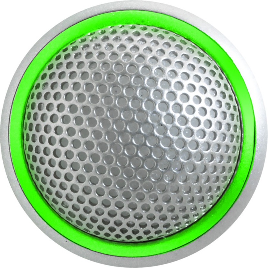 ROUND MINIATURE BOUNDARY MICROPHONE, LED LIGHT RING, OMNIDIRECTIONAL, 5-PIN XLR,