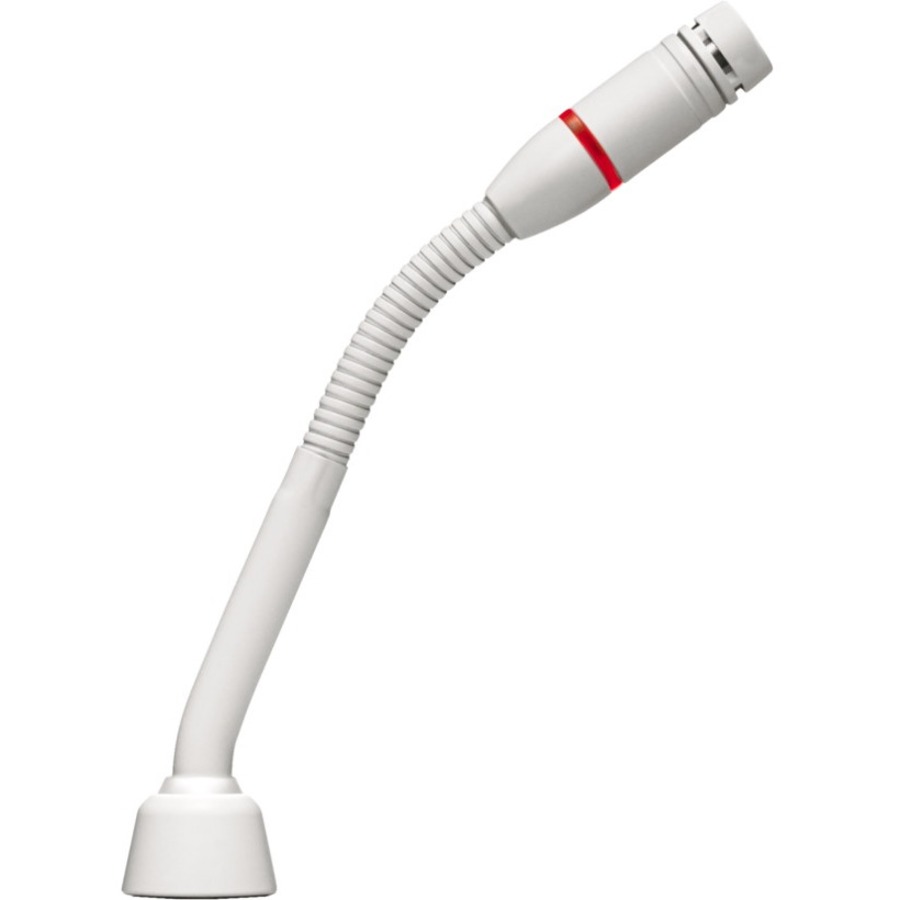 CONDENSER GOOSENECK MICROPHONE, WHITE 12.7 CM (5), WITHOUT CAPSULE AND SURFACE M