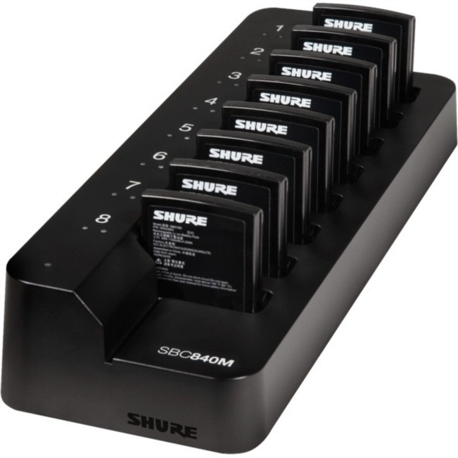 NETWORKED CHARGER FOR 8X SB910M MICRO-BODYPACK LI-ION BATTERIES, INCLUDES US POW