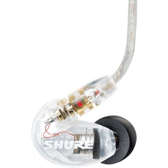 SE215 REPLACEMENT RIGHT SIDE EARPHONE, CLEAR, INCLUDES EABKF1-M SLEEVE