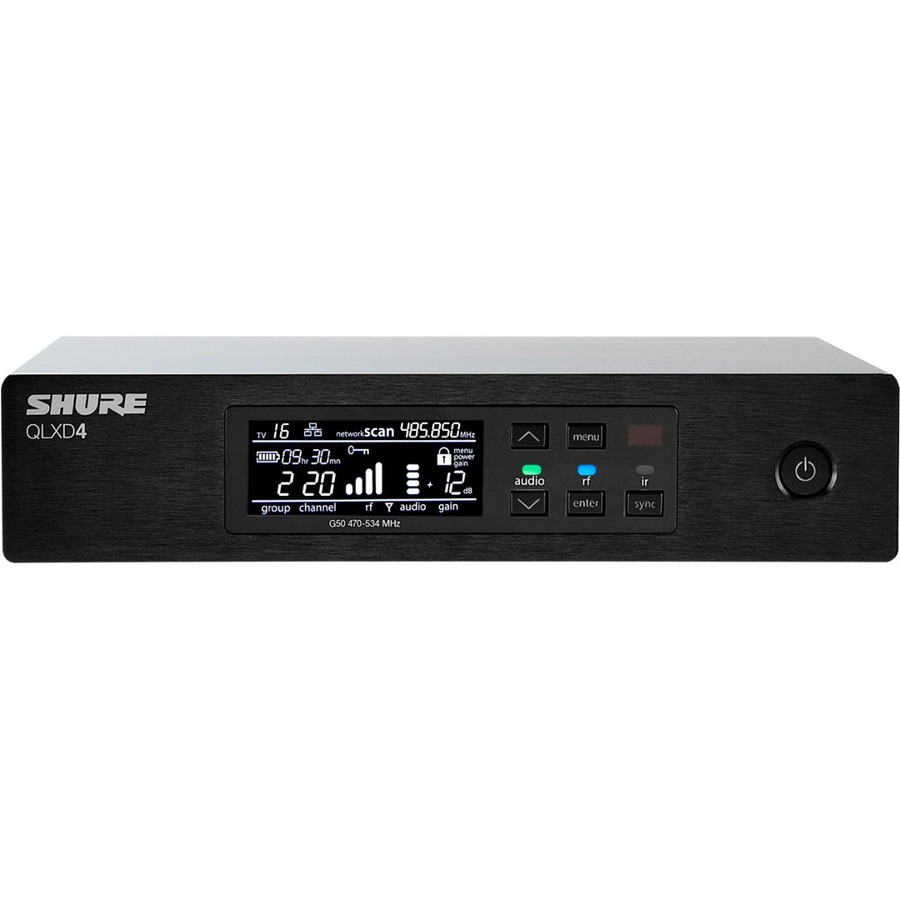 HALF-RACK, SINGLE CHANNEL RECEIVER