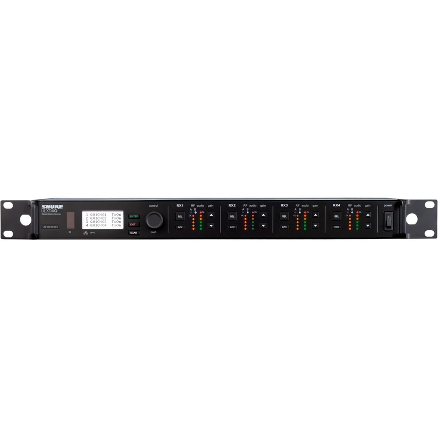 QUAD DIGITAL WIRELESS RECEIVER WITH INTERNAL POWER SUPPLY, 1/2 WAVE ANTENNA AND