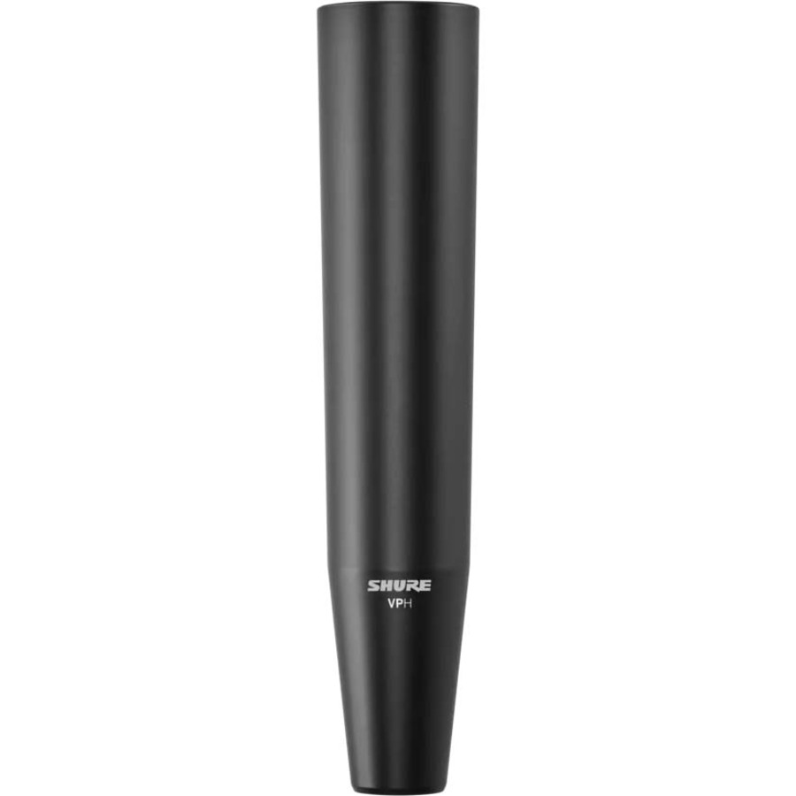 WIRED MICROPHONE HANDLE FOR SHURE WIRELESS MICROPHONE CARTRIDGES, XLRM, BLACK
