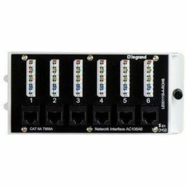 SW: 6PORT CAT6A NETWORK INTERFACE MODULE