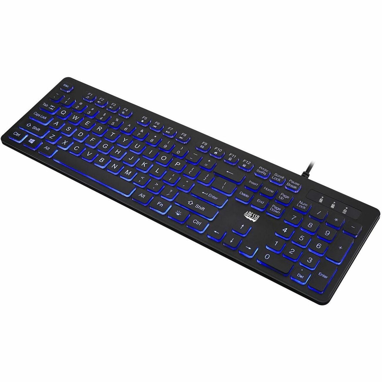 Made of Antimicrobial Materials which prevent bacteria from growing on the surface, this 3 Color Illuminated Multimedia desktop