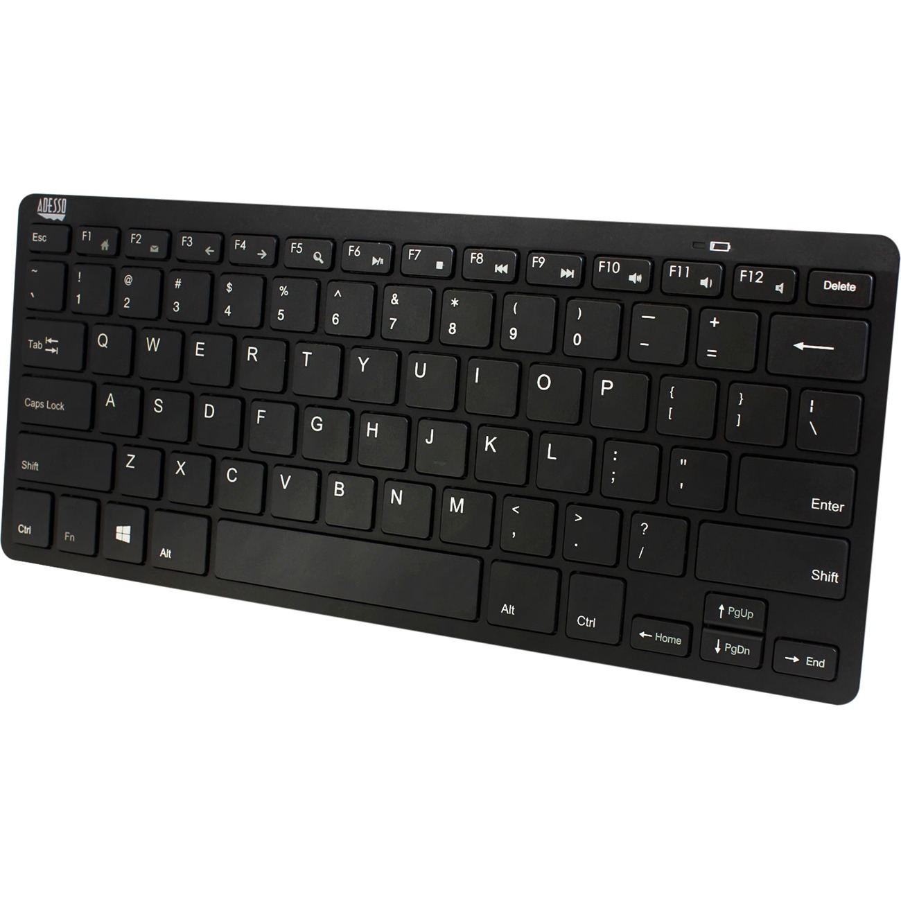 Adesso SlimTouch? WKB-1100BB Mini Keyboard is ideal for use in the home, office, or while on the go. Its thin design fits well