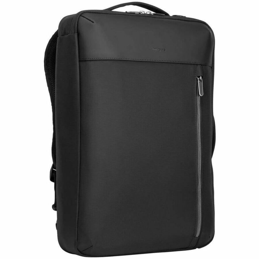 15.6 URBAN CONVERTIBLE BACKPACK (BLACK) - TUCK-AWAY SHOULDER STRAPS CONVERT BACK