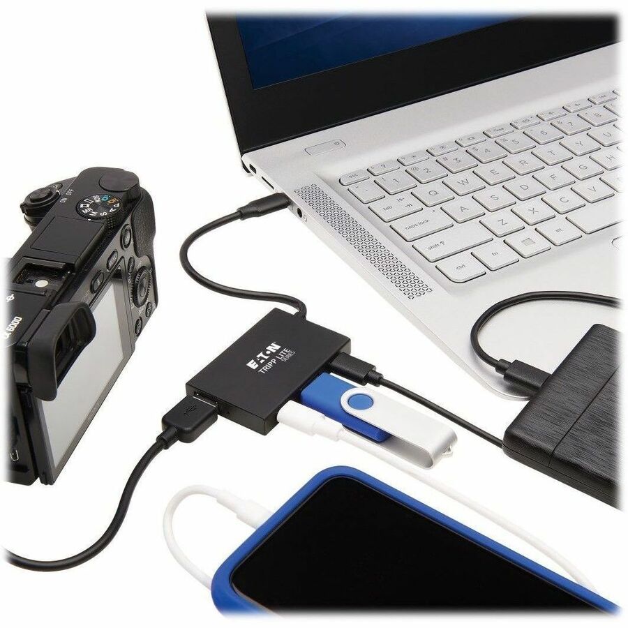EATON TRIPP LITE SERIES 4-PORT USB-C HUB - USB 3.X GEN 2 (10GBPS), 2X USB-A & 2X