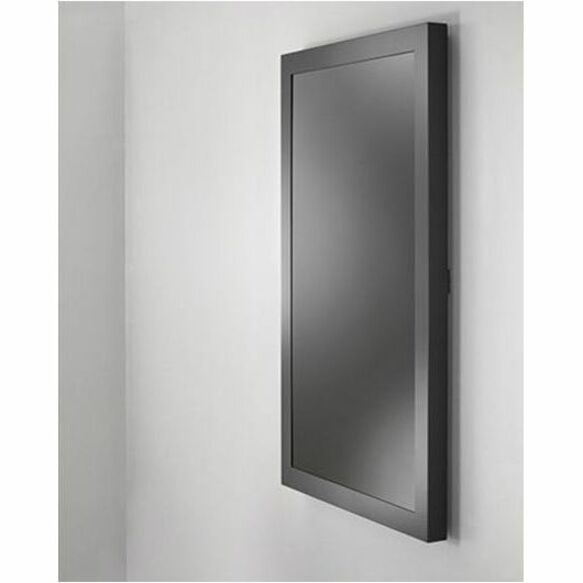 43 PORTRAIT ON-WALL KIOSK W/GLASS BLK